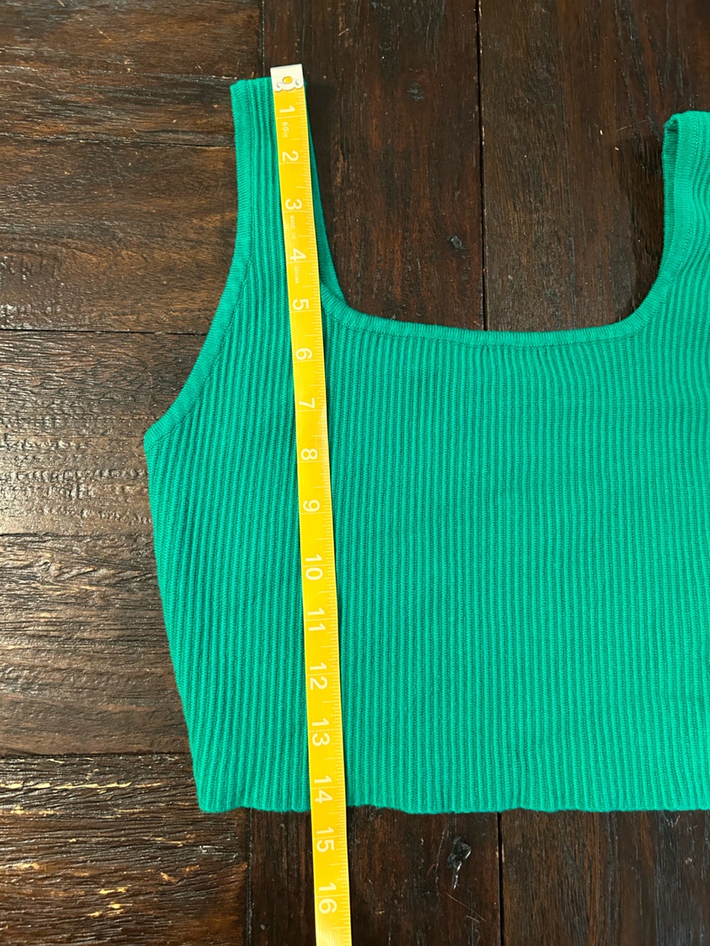 House of Harlow 1960 Ribbed Tank Top - Green - size Small - Picture 4 of 6